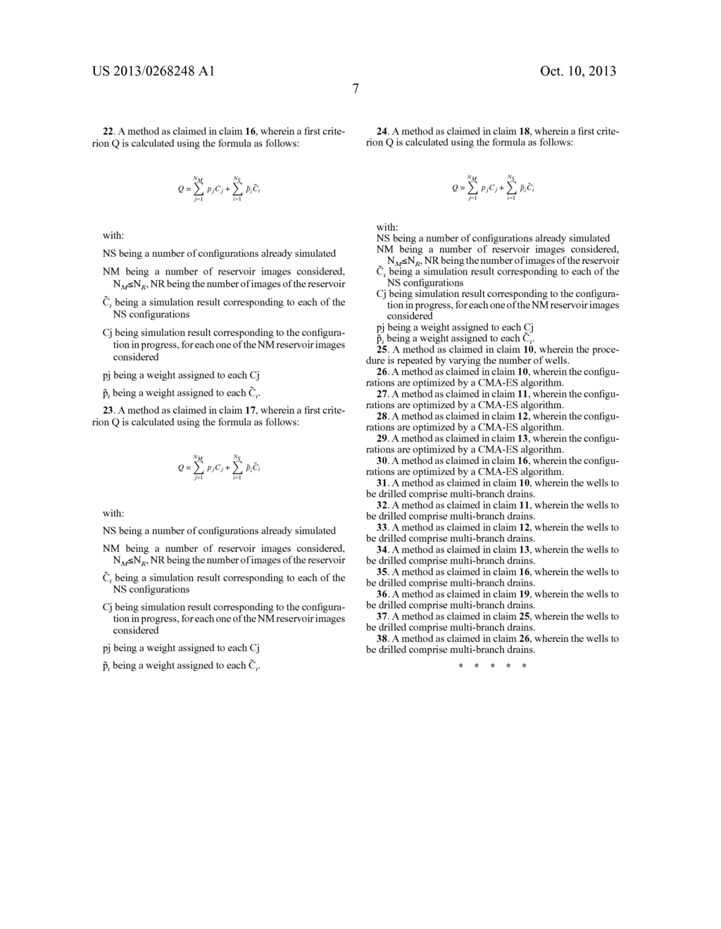 METHOD OF SELECTING POSITIONS OF WELLS TO BE DRILLED FOR PETROLEUM     RESERVOIR DEVELOPMENT - diagram, schematic, and image 15