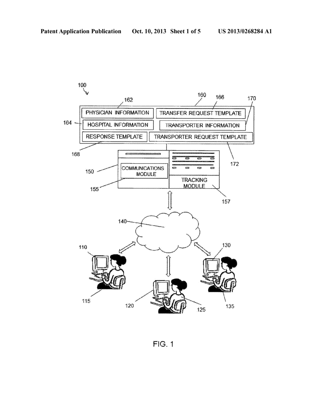 System and Method for Transferring Patients Between Hospitals - diagram, schematic, and image 02