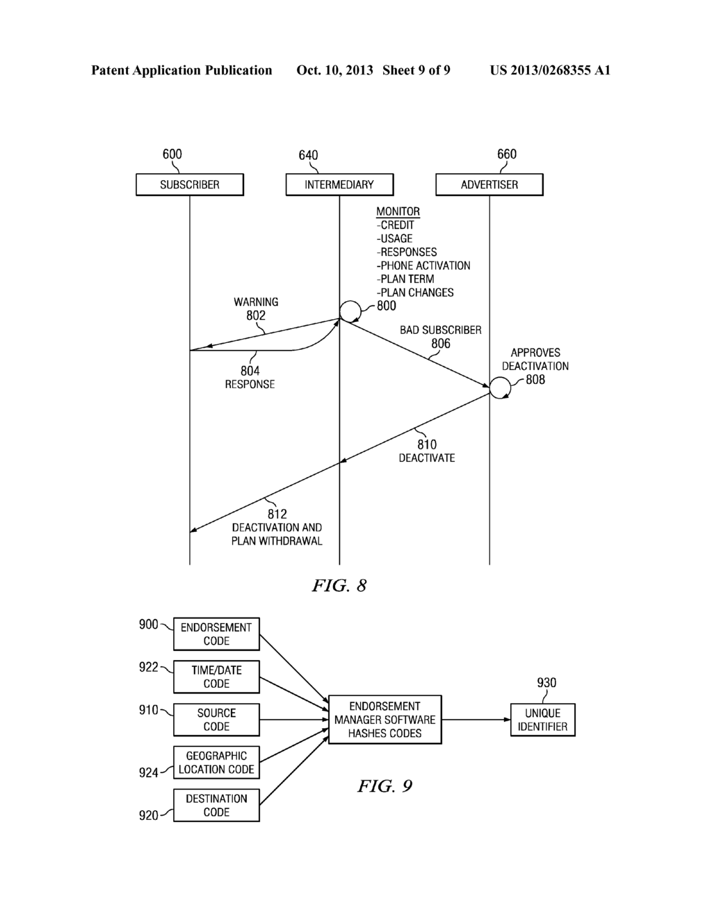 SYSTEM AND METHOD FOR PEER-TO-PEER ADVERTISING BETWEEN MOBILE     COMMUNICATION DEVICES - diagram, schematic, and image 10