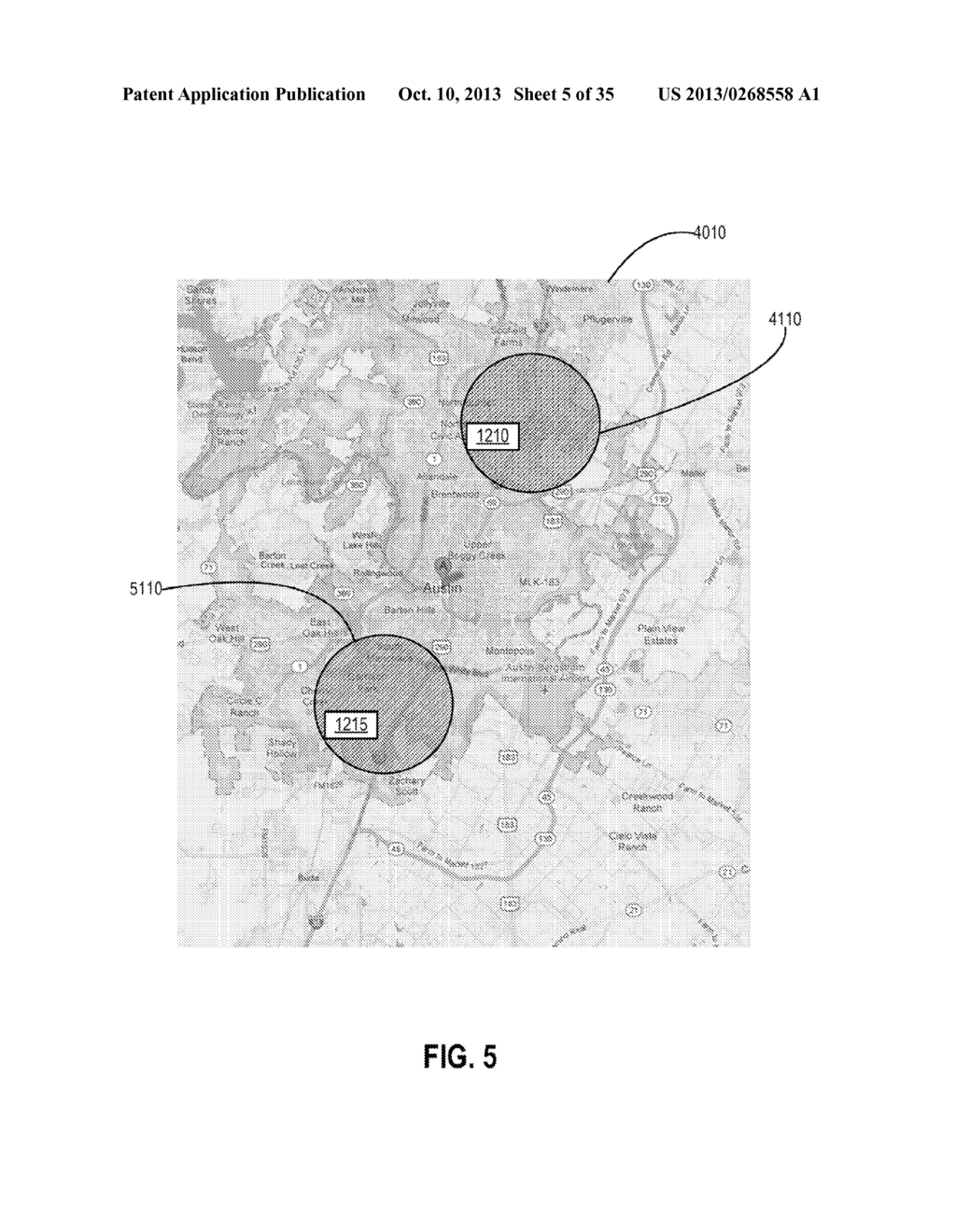 Methods and Systems of Aggregating Information of Social Networks Based on     Changing Geographical Locations of a Computing Device Via a Network - diagram, schematic, and image 06