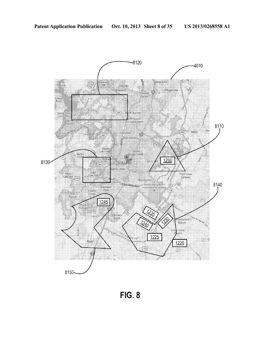 Methods and Systems of Aggregating Information of Social Networks Based on     Changing Geographical Locations of a Computing Device Via a Network - diagram, schematic, and image 09