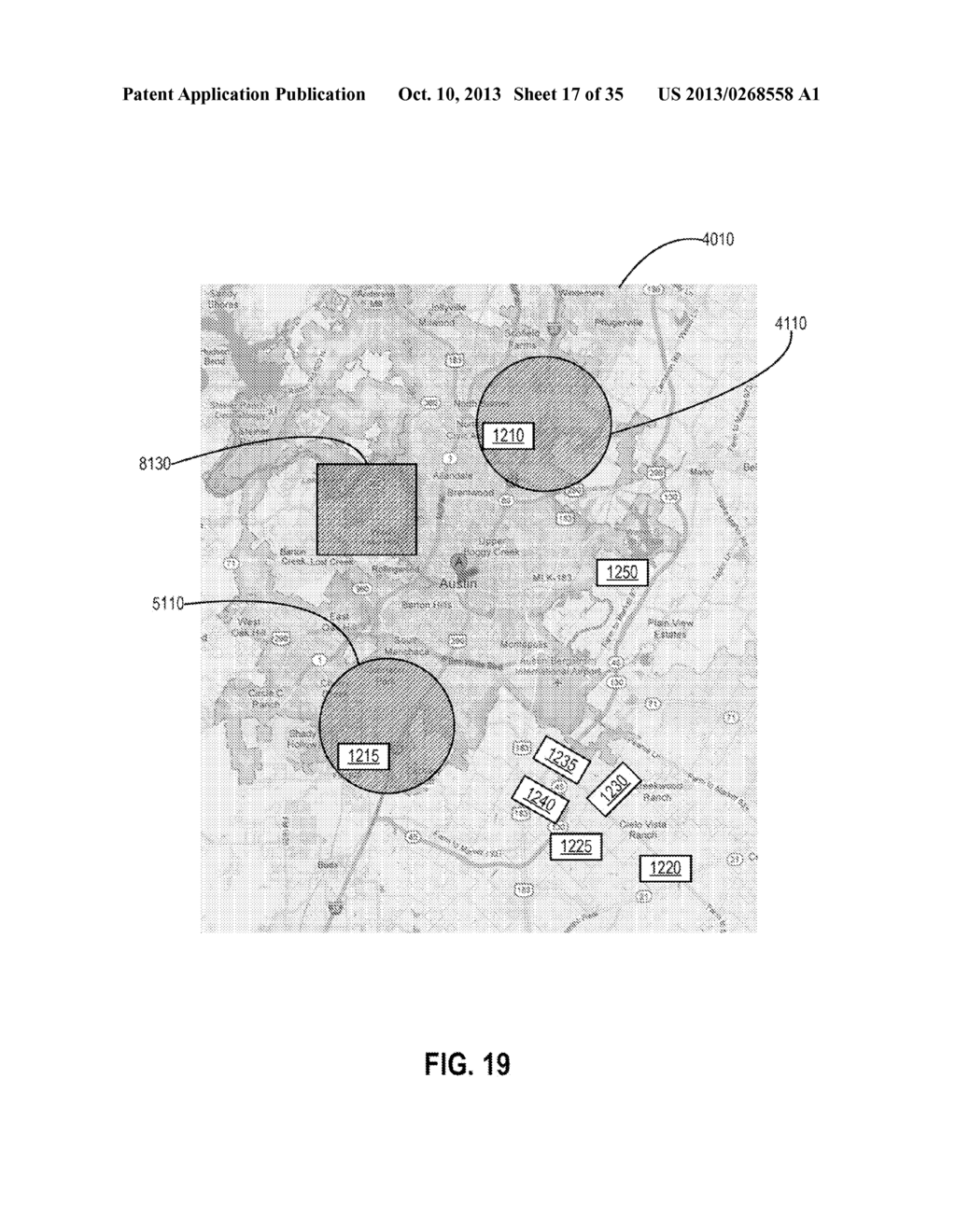 Methods and Systems of Aggregating Information of Social Networks Based on     Changing Geographical Locations of a Computing Device Via a Network - diagram, schematic, and image 18