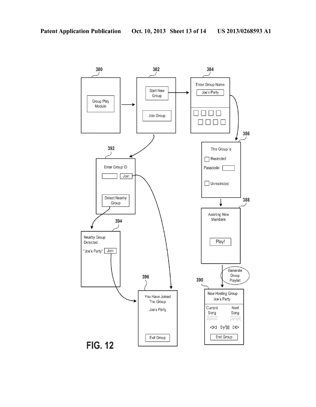 DETERMINING MUSIC IN SOCIAL EVENTS VIA AUTOMATIC CROWDSOURCING - diagram, schematic, and image 14