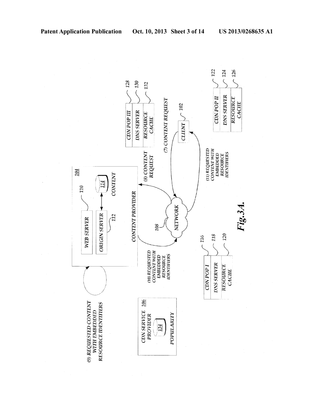 DYNAMICALLY TRANSLATING RESOURCE IDENTIFIERS FOR REQUEST ROUTING USING     POPULARITY INFORMATION - diagram, schematic, and image 04