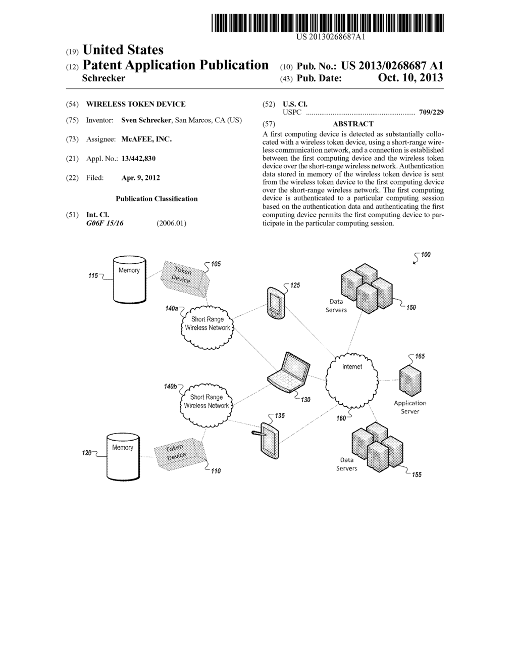 WIRELESS TOKEN DEVICE - diagram, schematic, and image 01