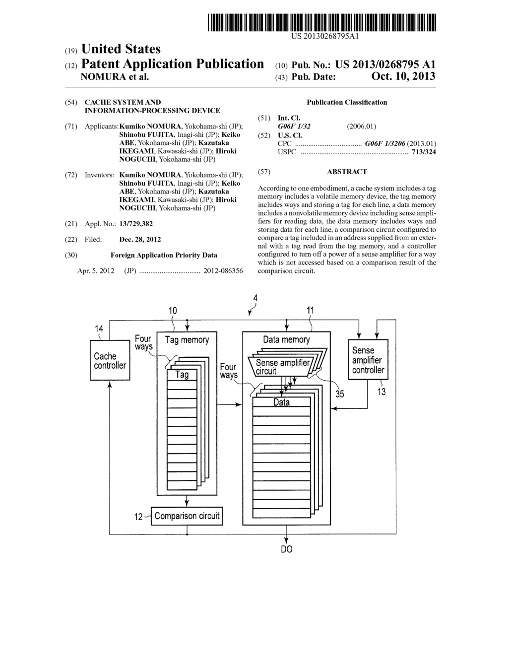 CACHE SYSTEM AND INFORMATION-PROCESSING DEVICE - diagram, schematic, and image 01