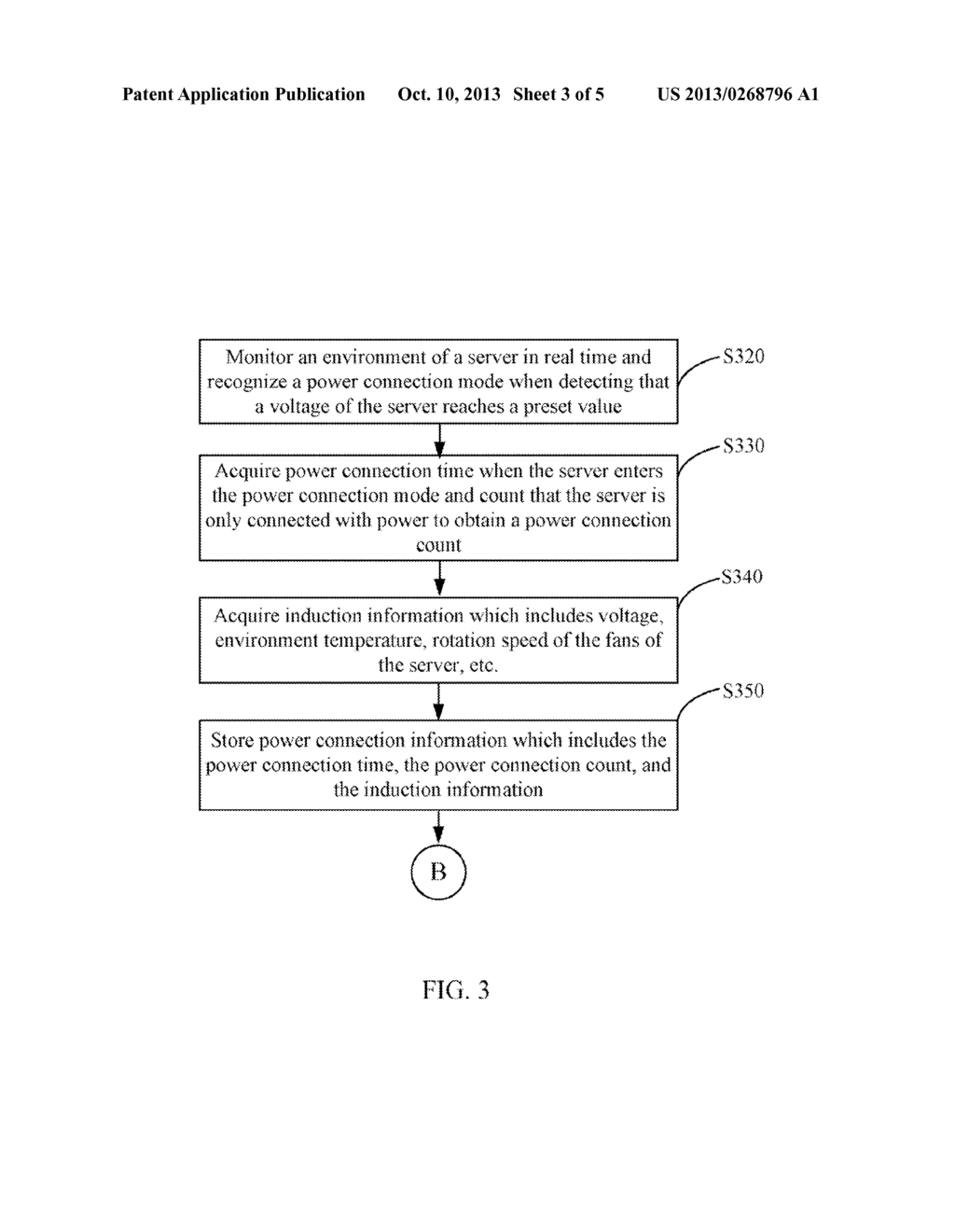 SERVER AND METHOD OF RECORDING ENVIROMENT PARAMETERS OF SERVER - diagram, schematic, and image 04