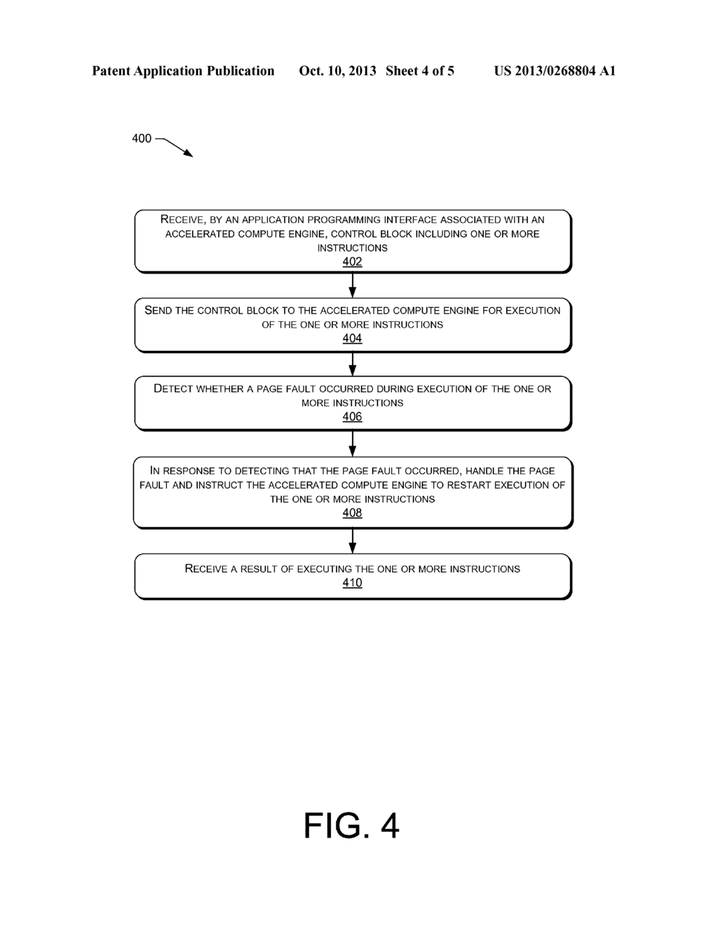 SYNCHRONOUS SOFTWARE INTERFACE FOR AN ACCELERATED COMPUTE ENGINE - diagram, schematic, and image 05