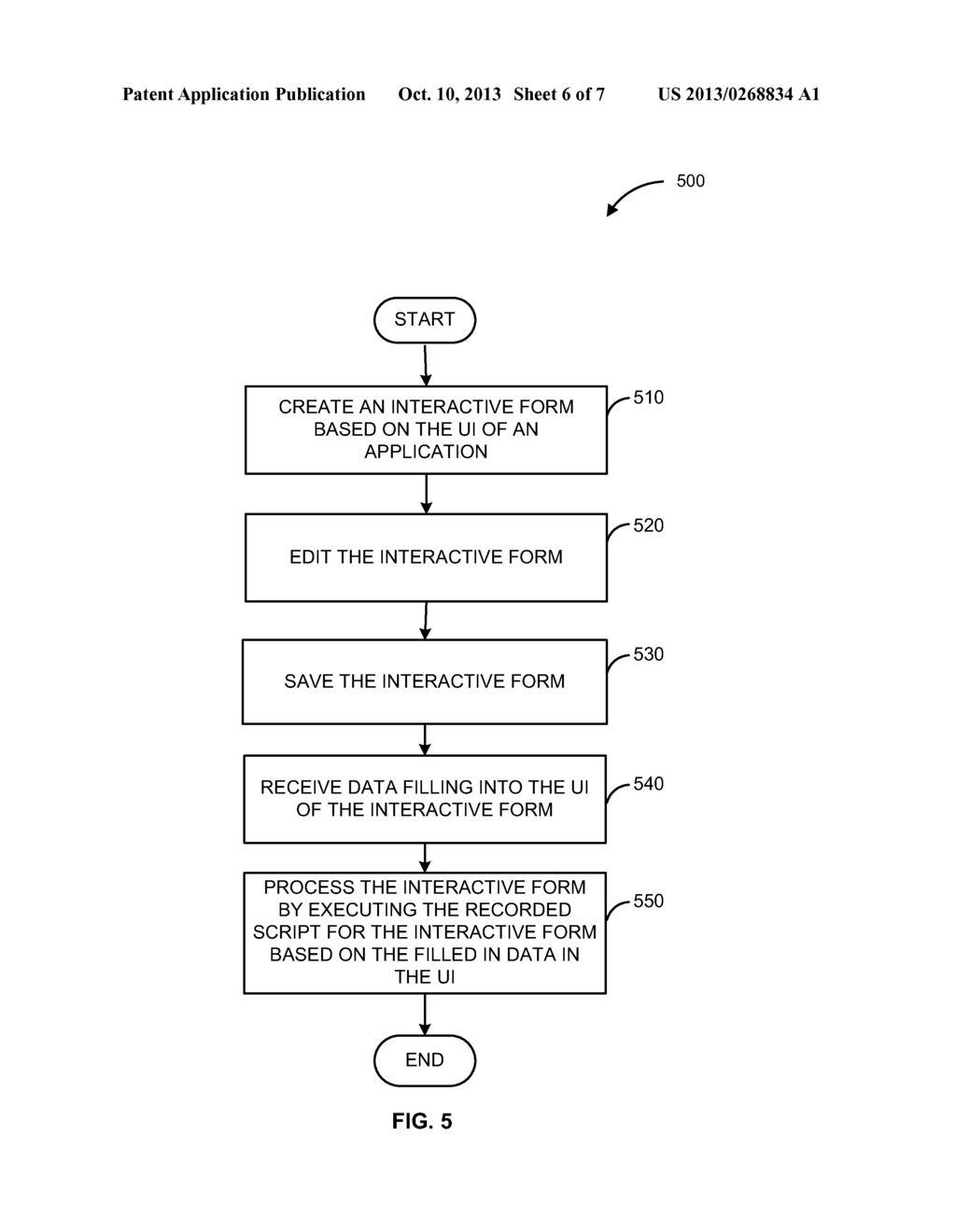 CREATING INTERACTIVE FORMS FROM APPLICATIONS' USER INTERFACE - diagram, schematic, and image 07