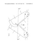 SCALE WITH A STOP RIM FOR A COLLECTING TABLE OF A HARVESTER HEAD FOR     HARVESTING SMALL FRUITS, AND HARVESTER HEAD USING SAME diagram and image