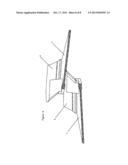 SCALE WITH A STOP RIM FOR A COLLECTING TABLE OF A HARVESTER HEAD FOR     HARVESTING SMALL FRUITS, AND HARVESTER HEAD USING SAME diagram and image