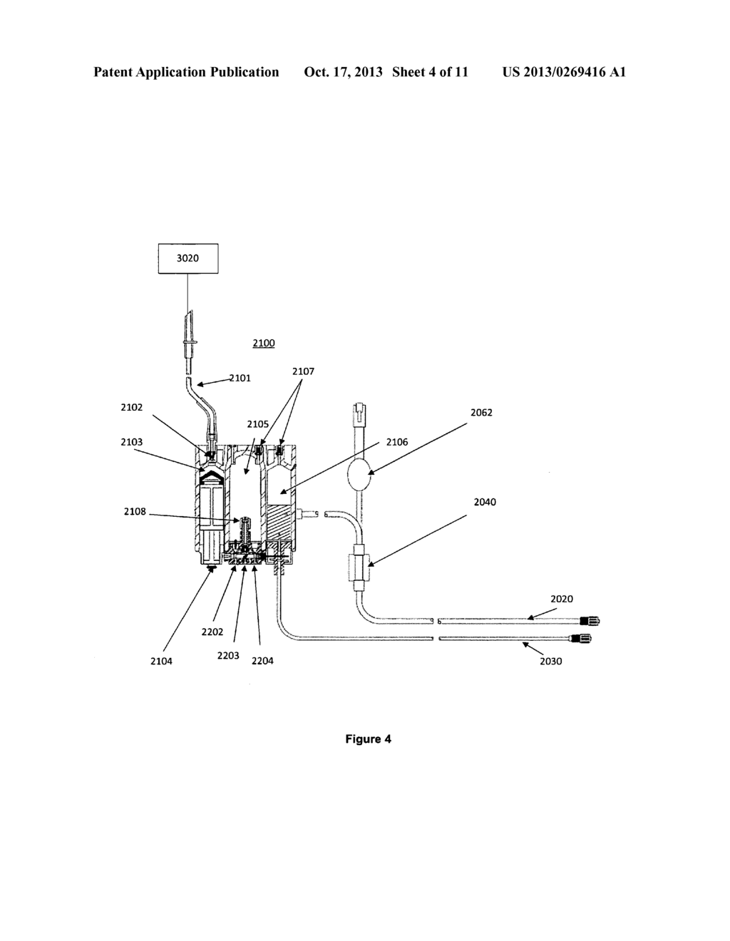 Method and device for combined measurement of bubbles and flow rate in a     system for enriching a bodily fluid with a gas - diagram, schematic, and image 05