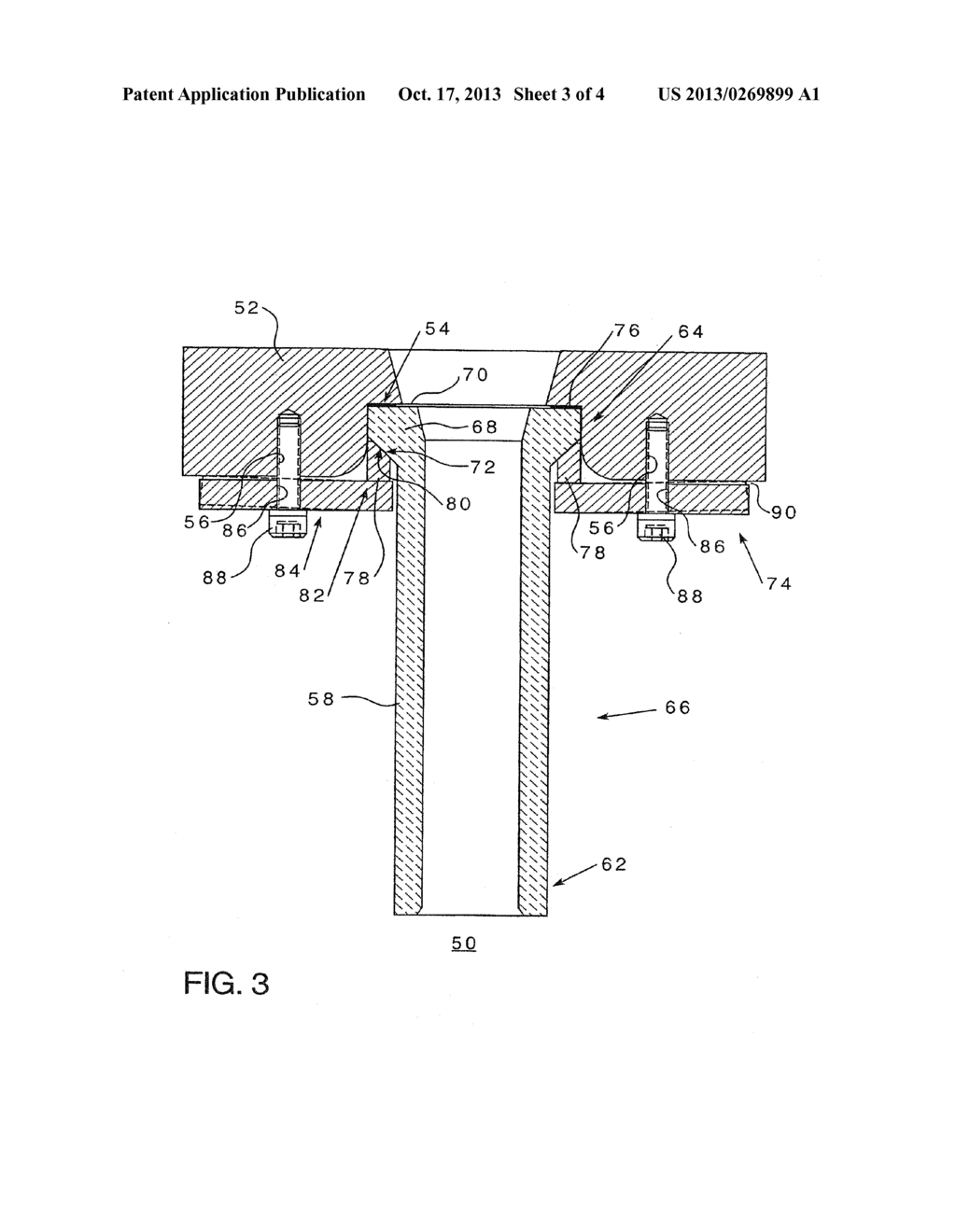 ASSEMBLY FOR TRANSFERRING A MOLTEN METAL THROUGH A JOINT - diagram, schematic, and image 04