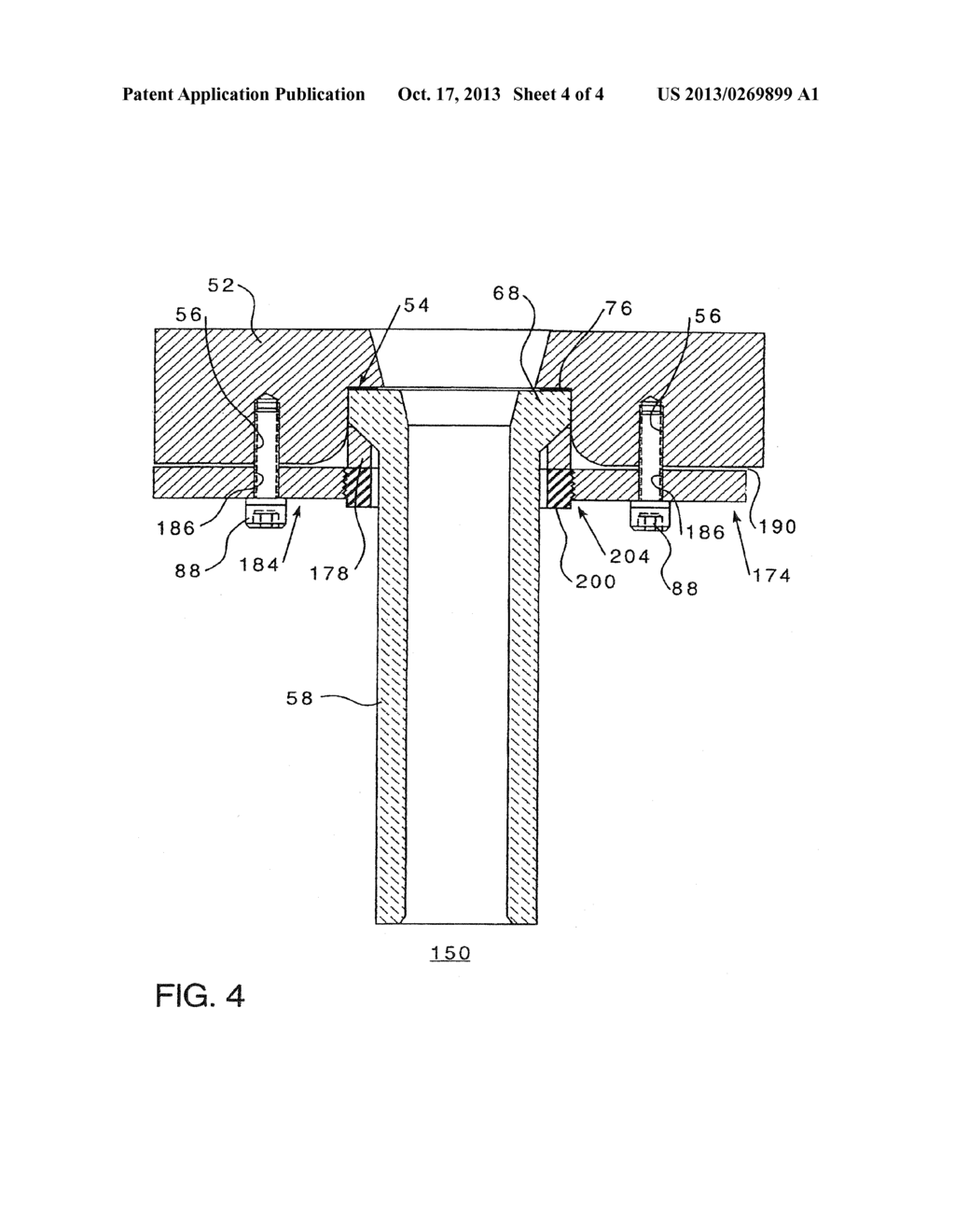 ASSEMBLY FOR TRANSFERRING A MOLTEN METAL THROUGH A JOINT - diagram, schematic, and image 05