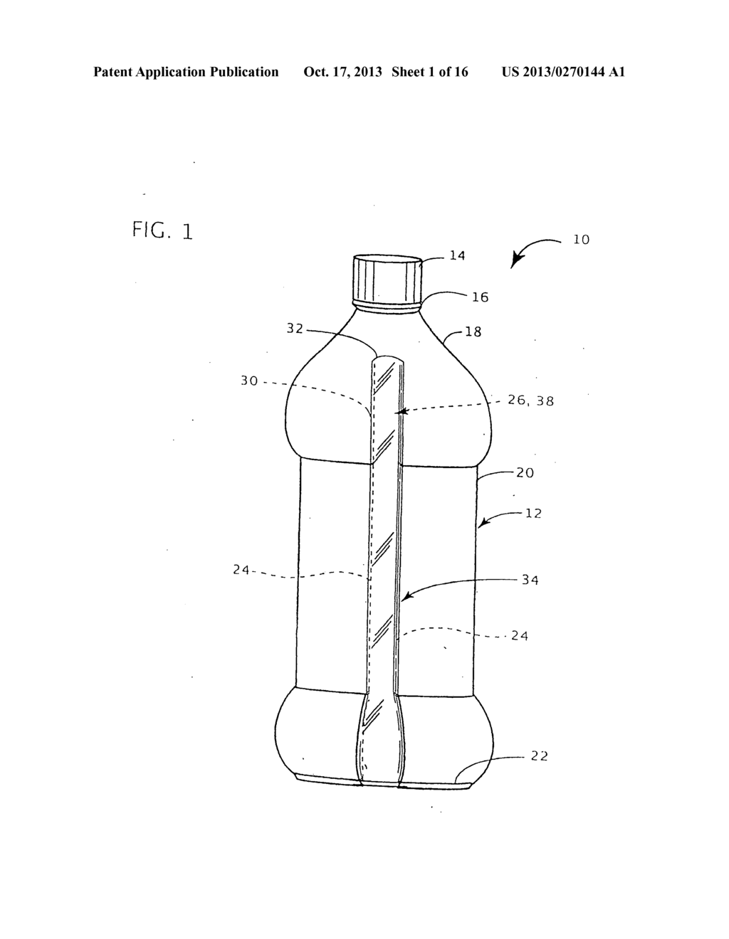 Beverage bottle with resealable storage compartment - diagram, schematic, and image 02