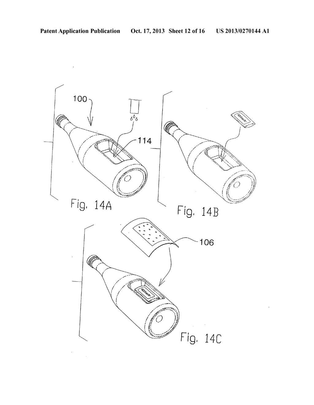 Beverage bottle with resealable storage compartment - diagram, schematic, and image 13