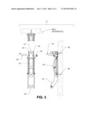 Retractable Vertical Mount Bicycle Storage Rack diagram and image