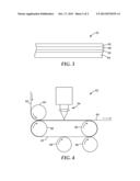 APPARATUS AND METHOD FOR LASER CUTTING USING A SUPPORT MEMBER HAVING A     GOLD FACING LAYER diagram and image