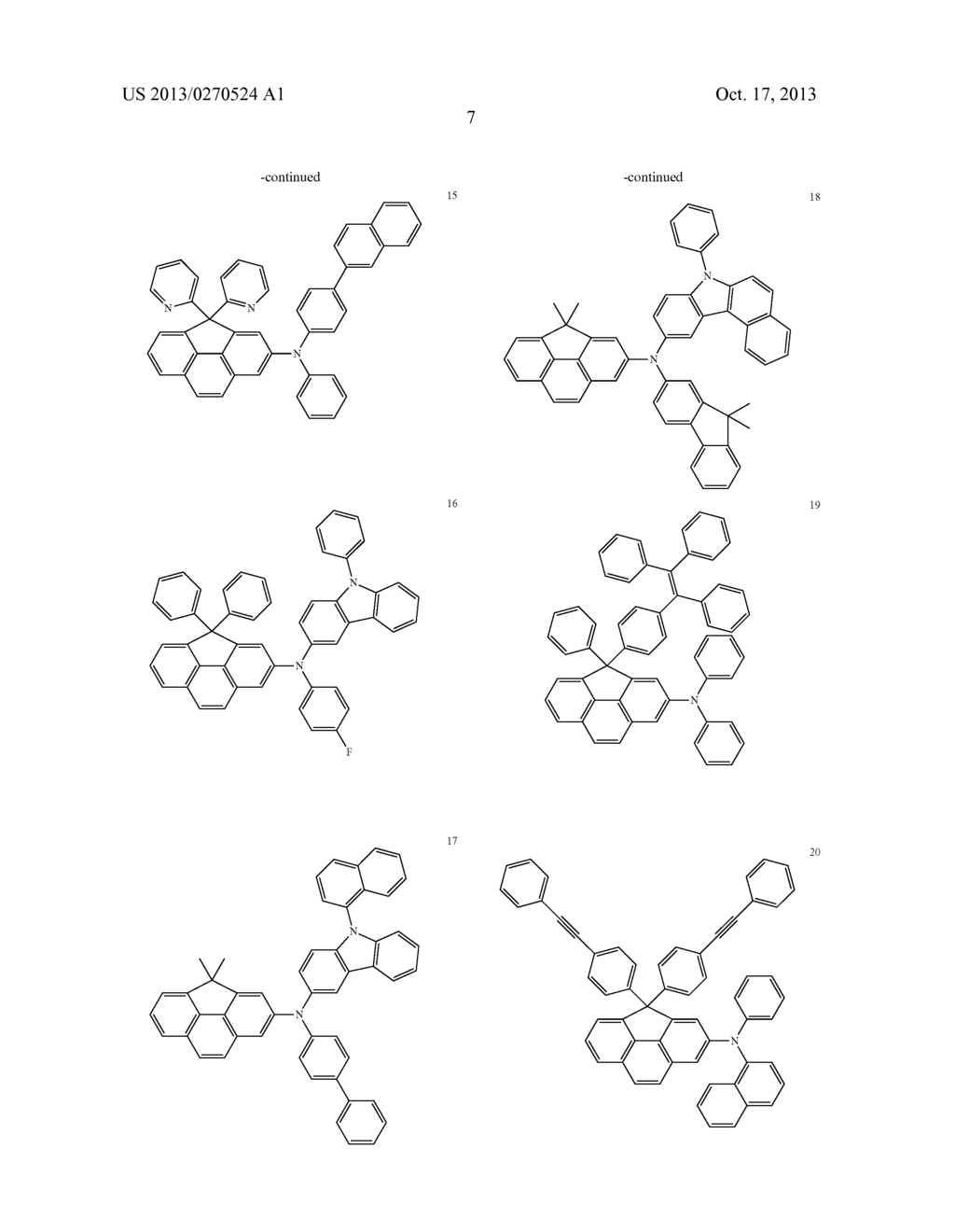 COMPOUND FOR ORGANIC LIGHT-EMITTING DIODE AND ORGANIC LIGHT-EMITTING DIODE     INCLUDING THE SAME - diagram, schematic, and image 09