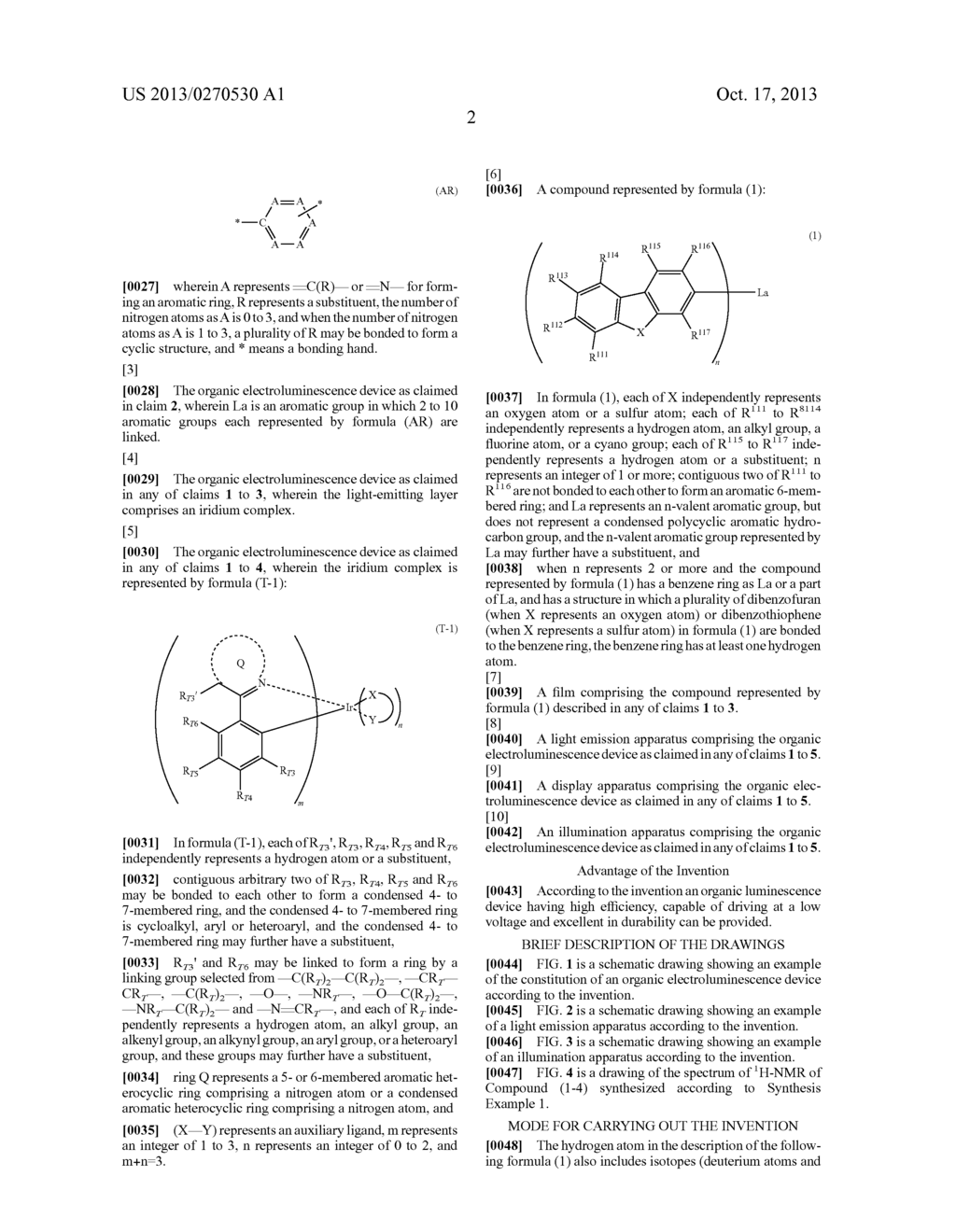 ORGANIC ELECTROLUMINESCENT ELEMENT AND COMPOUND - diagram, schematic, and image 05