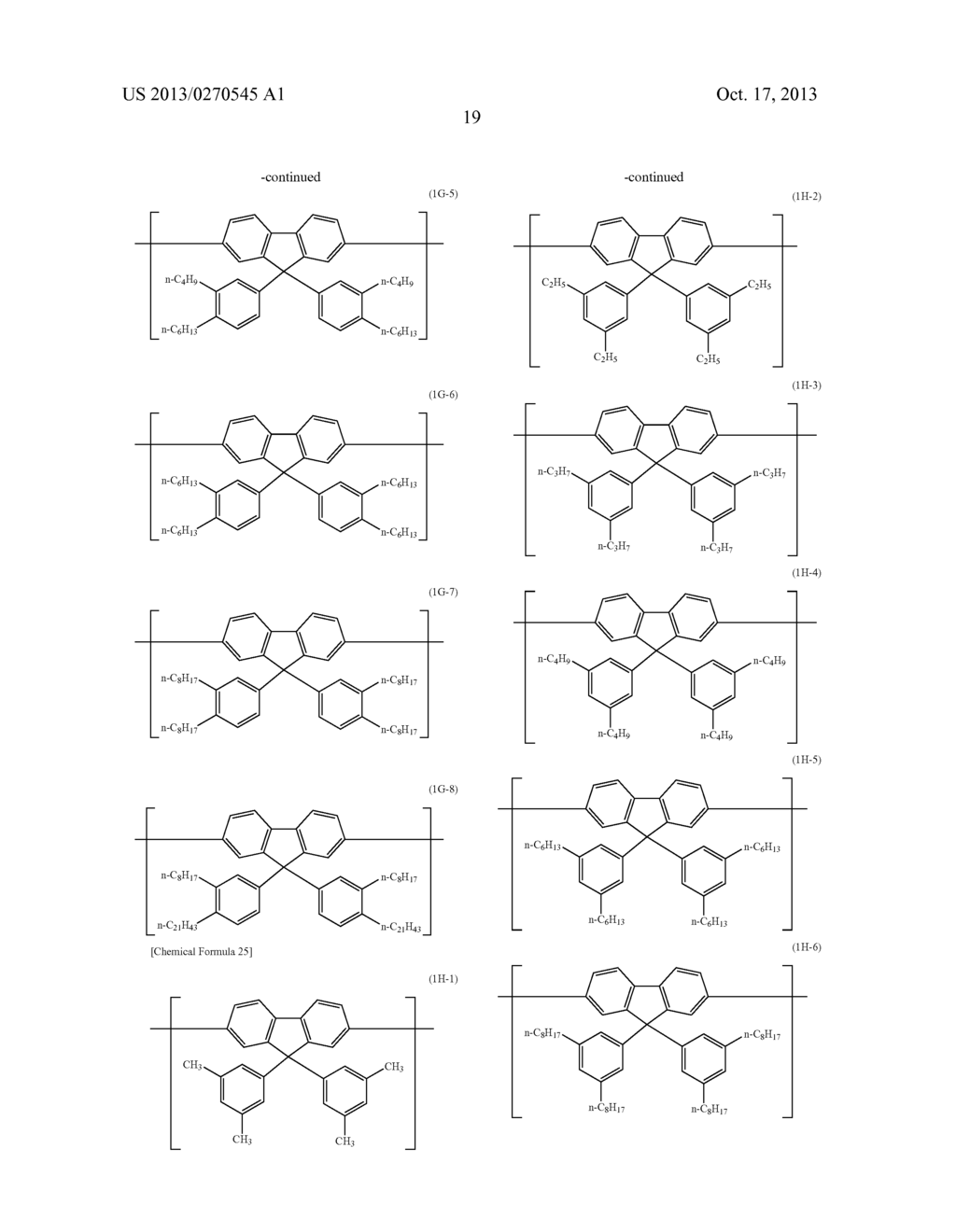 POLYMER COMPOUND HAVING CARBON CLUSTER STRUCTURE AND ORGANIC DEVICE USING     SAME - diagram, schematic, and image 25