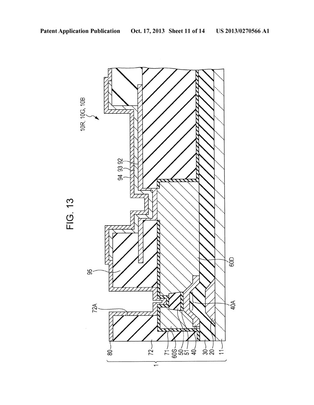 THIN FILM TRANSISTOR AND DISPLAY DEVICE - diagram, schematic, and image 12