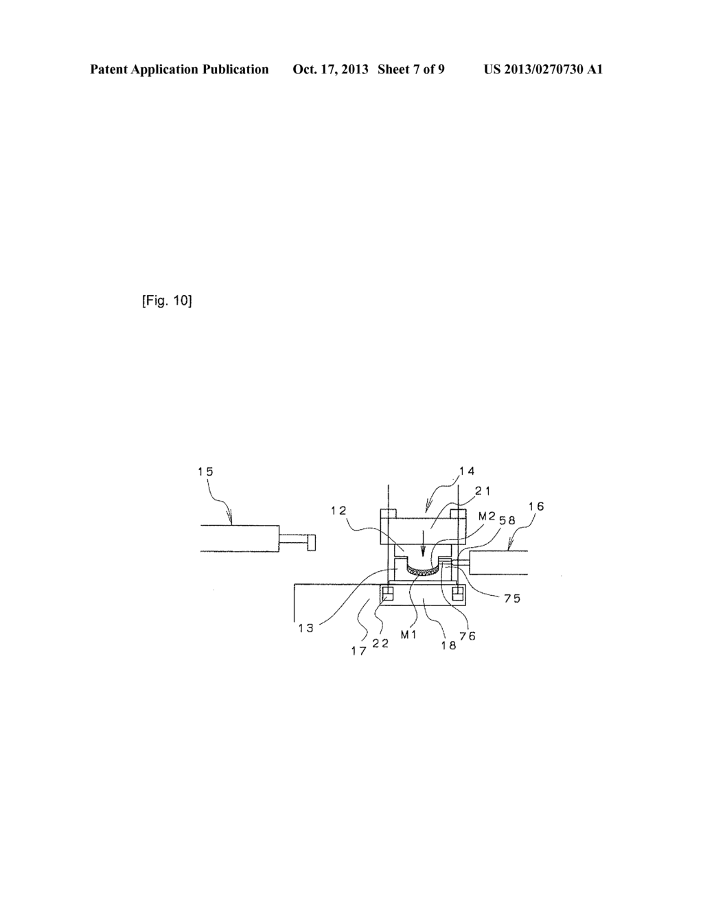 COMPRESSION MOLDING APPARATUS AND COMPRESSION MOLDING METHOD OF RESIN     MOLDED PRODUCT COMPRISING FIBER - diagram, schematic, and image 08