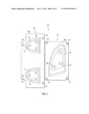 PROCESS AND APPARATUS FOR MOULDING A GLAZING PROFILE ONTO A GLAZING diagram and image