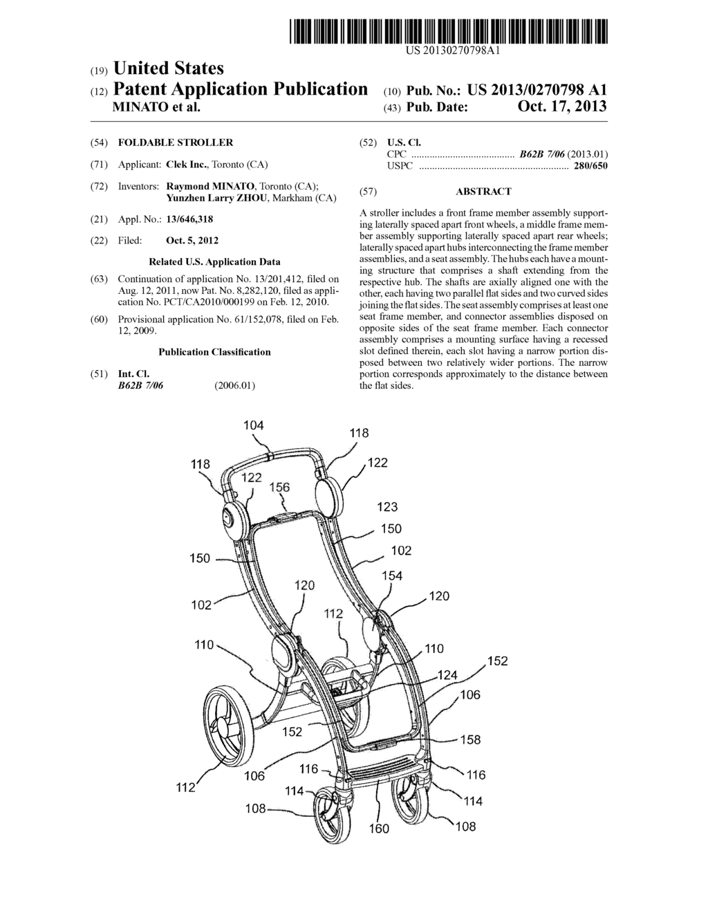 FOLDABLE STROLLER - diagram, schematic, and image 01