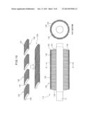 ELECTRIC MOTOR HAVING ROTOR STRUCTURE FOR AVOIDING DEFECT DUE TO STRAIN     GENERATED BY TEMPERATURE CHANGE, AND PRODUCTION METHOD THEREOF diagram and image