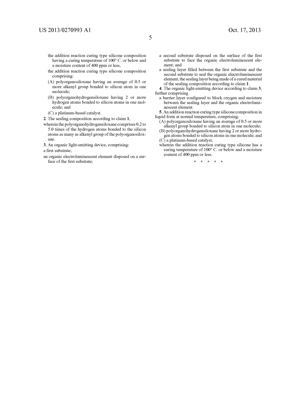 ORGANIC ELECTROLUMINESCENT ELEMENT SEALING COMPOSITION AND ORGANIC     LIGHT-EMITTING DEVICE - diagram, schematic, and image 07