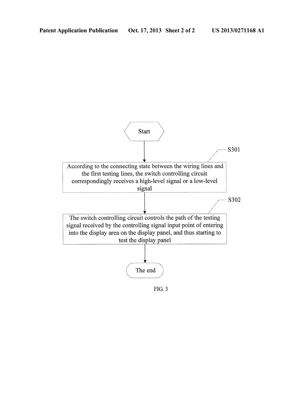 WIRING STRUCTURE OF WIRING AREA ON LIQUID CRYSTAL DISPLAYING PANEL AND     TESTING METHOD OF LIQUID CRYSTAL DISPLAYING PANEL - diagram, schematic, and image 03