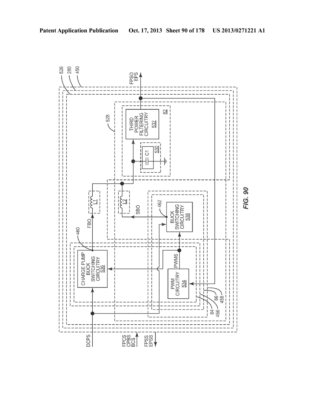 DIRECT CURRENT (DC)-DC CONVERTER HAVING A MULTI-STAGE OUTPUT FILTER - diagram, schematic, and image 91