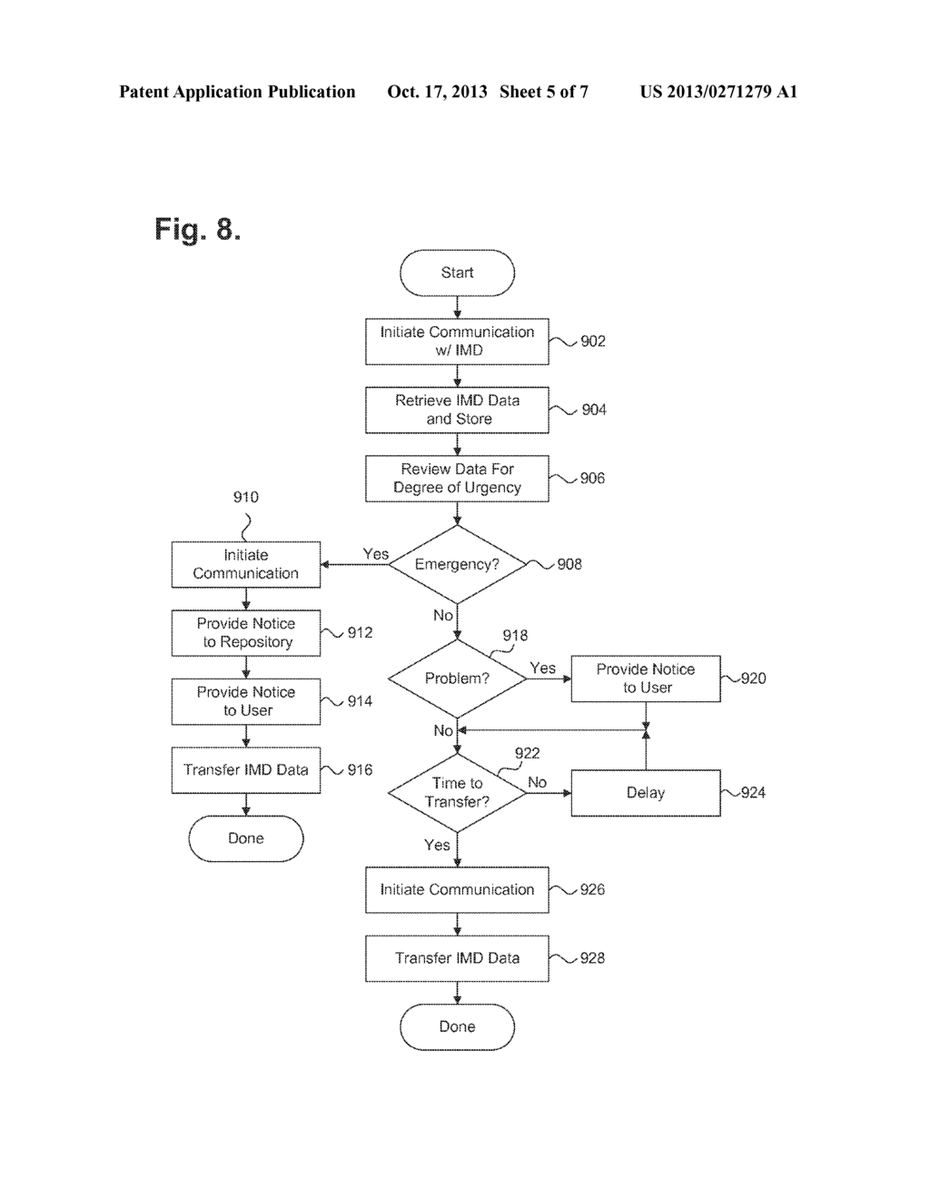 SYSTEM AND METHOD PROVIDING DATA EXCHANGE WITH A MEDICAL DEVICE FOR REMOTE     PATIENT CARE - diagram, schematic, and image 06