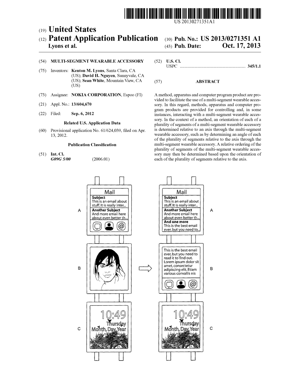 MULTI-SEGMENT WEARABLE ACCESSORY - diagram, schematic, and image 01