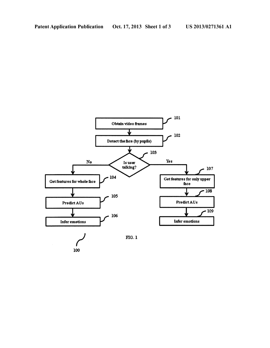 METHOD AND APPARATUS FOR DETECTING TALKING SEGMENTS IN A VIDEO SEQUENCE     USING VISUAL CUES - diagram, schematic, and image 02