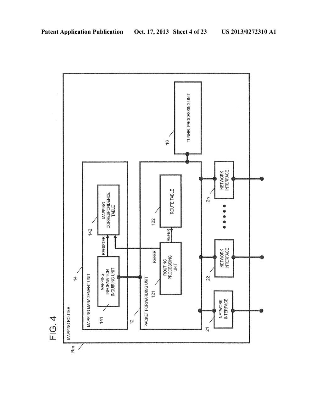 MAPPING SERVER, NETWORK SYSTEM, PACKET FORWARDING METHOD AND PROGRAM - diagram, schematic, and image 05