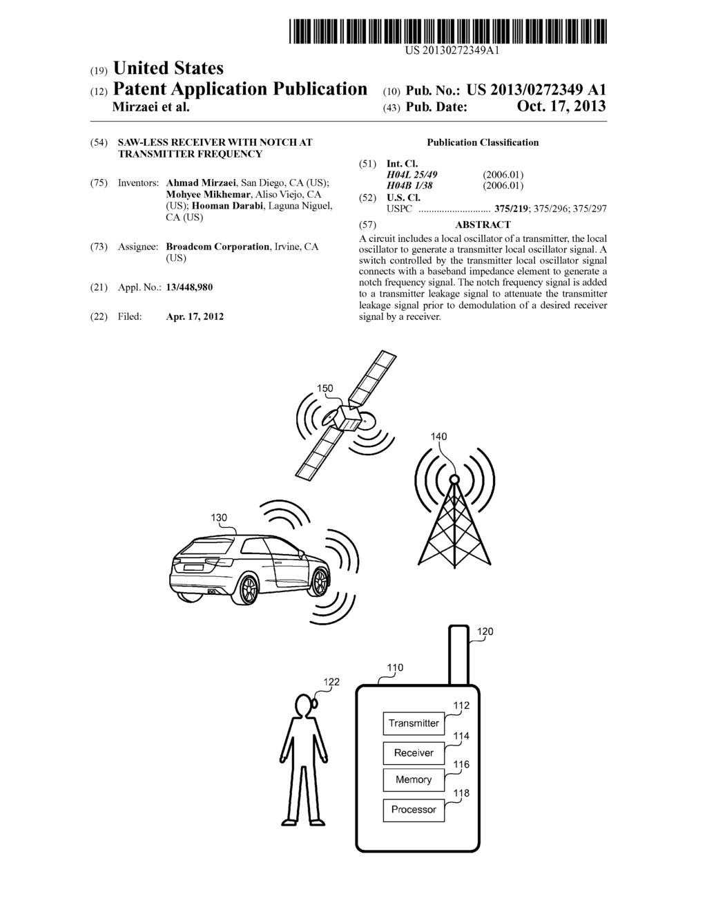 SAW-LESS RECEIVER WITH NOTCH AT TRANSMITTER FREQUENCY - diagram, schematic, and image 01