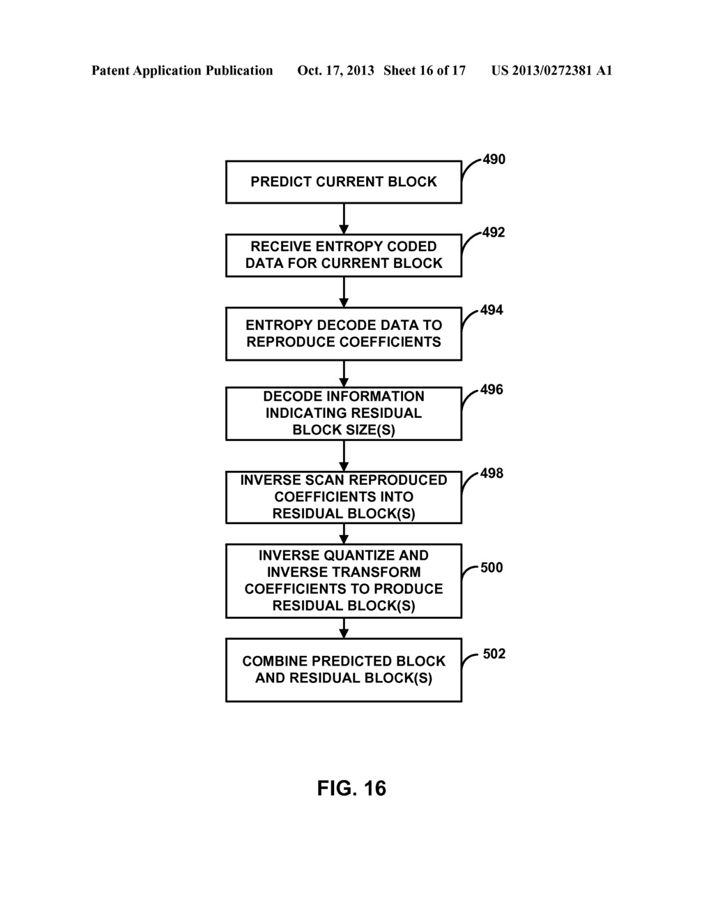 SIMPLIFIED NON-SQUARE QUADTREE TRANSFORMS FOR VIDEO CODING - diagram, schematic, and image 17