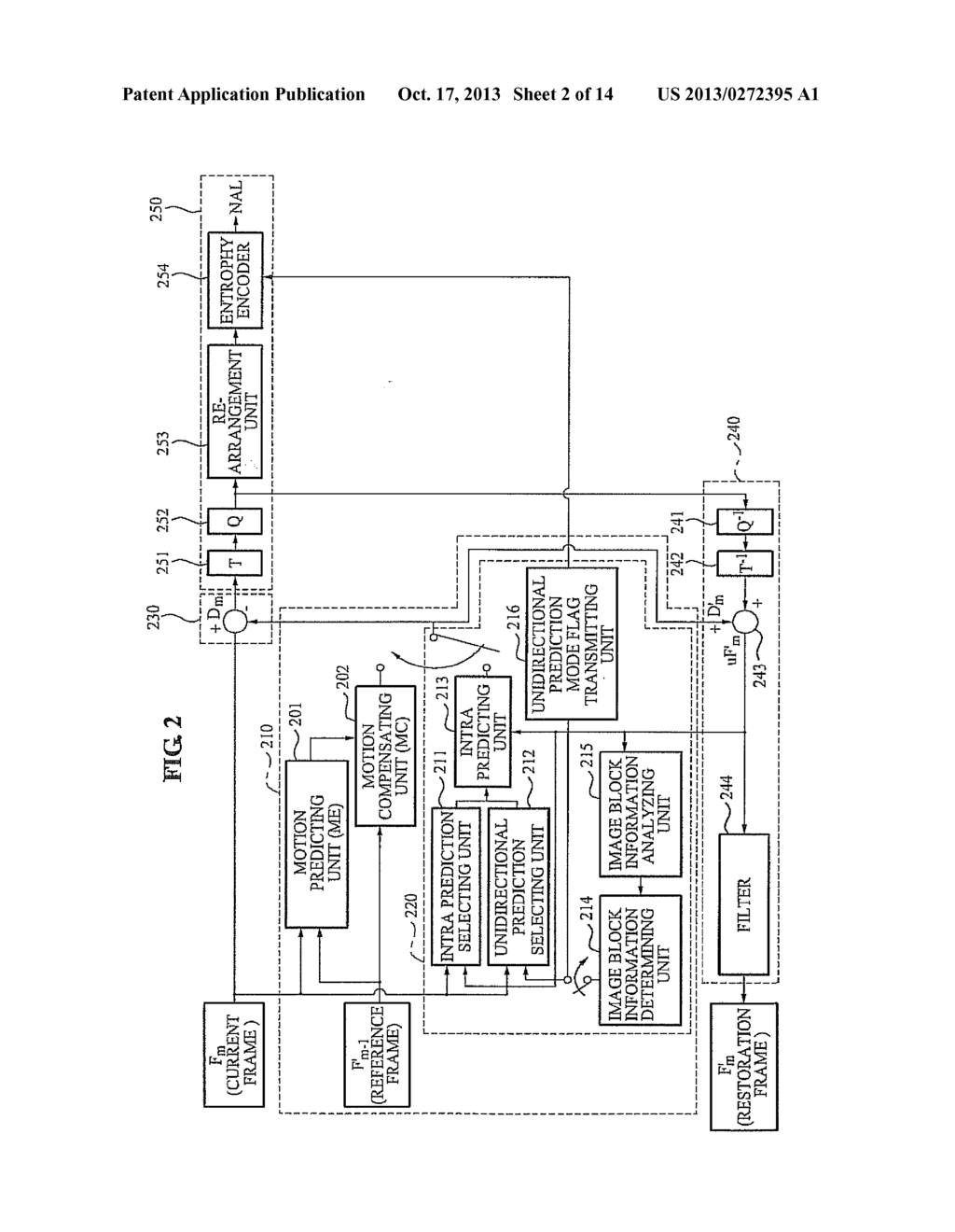 IMAGE ENCODER AND DECODER USING UNDIRECTIONAL PREDICTION - diagram, schematic, and image 03