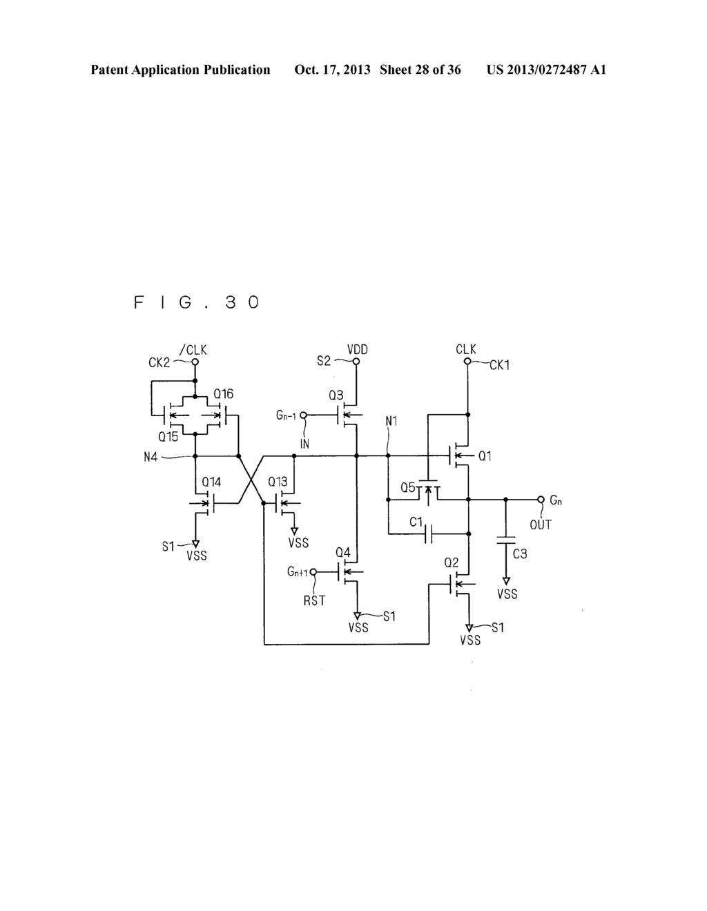 SHIFT REGISTER CIRCUIT AND IMAGE DISPLAY COMPRISING THE SAME - diagram, schematic, and image 29