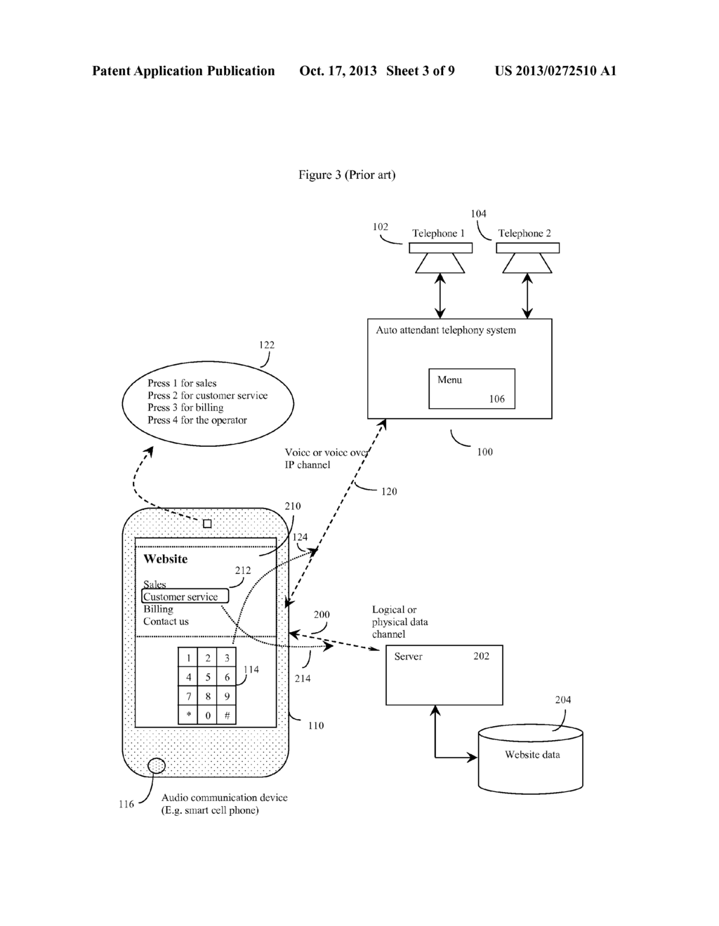 METHOD AND APPARATUS FOR DATA CHANNEL AUGMENTED AUTO ATTENDED VOICE     RESPONSE SYSTEMS - diagram, schematic, and image 04