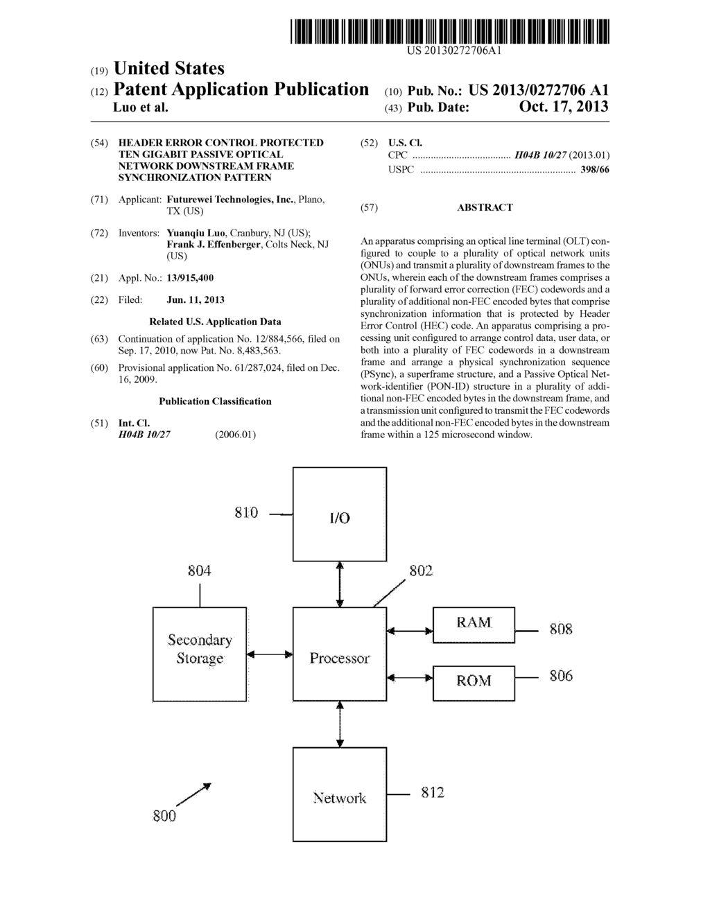 Header Error Control Protected Ten Gigabit Passive Optical Network     Downstream Frame Synchronization Pattern - diagram, schematic, and image 01