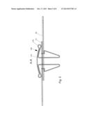 ACTUATING LEVER WHICH CAN BE PIVOTED INTO A RECESS diagram and image