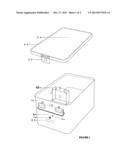 PORTABLE CONTAINER WITH AUTOMATIC CARTRIDGE ACTIVATOR, AUTOMATIC     VENTILATOR, STERILIZATION SURVEILLANCE WINDOW IN THE STERILIZATION OF     ETHYLENE OXIDE WITH GAS DIFFUSION SYSTEM diagram and image