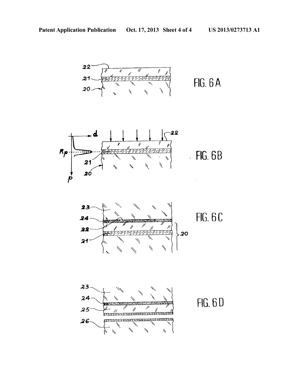 PROCESS FOR THE TRANSFER OF A THIN FILM COMPRISING AN INCLUSION CREATION     STEP - diagram, schematic, and image 05