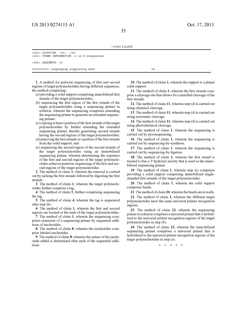 METHOD FOR PAIRWISE SEQUENCING OF TARGET POLYNUCLEOTIDES - diagram, schematic, and image 51