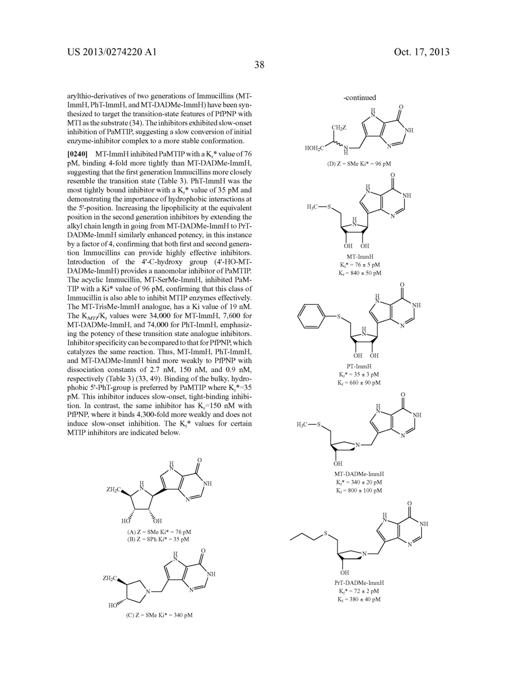 METHODS, ASSAYS AND COMPOUNDS FOR TREATING BACTERIAL INFECTIONS BY     INHIBITING METHYLTHIOINOSINE PHOSPHORYLASE - diagram, schematic, and image 42