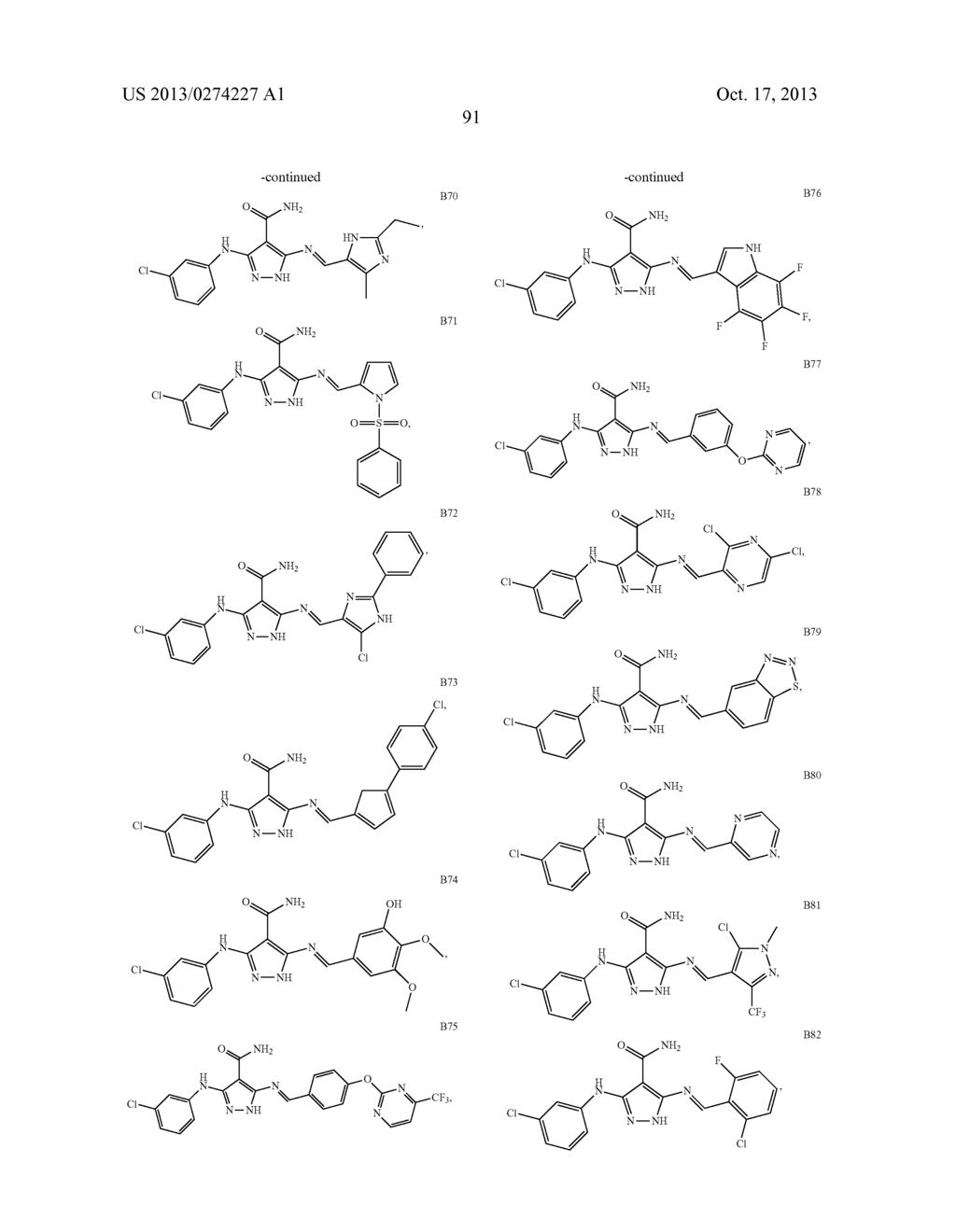 3,5-DIAMINOPYRAZOLE KINASE INHIBITORS - diagram, schematic, and image 92