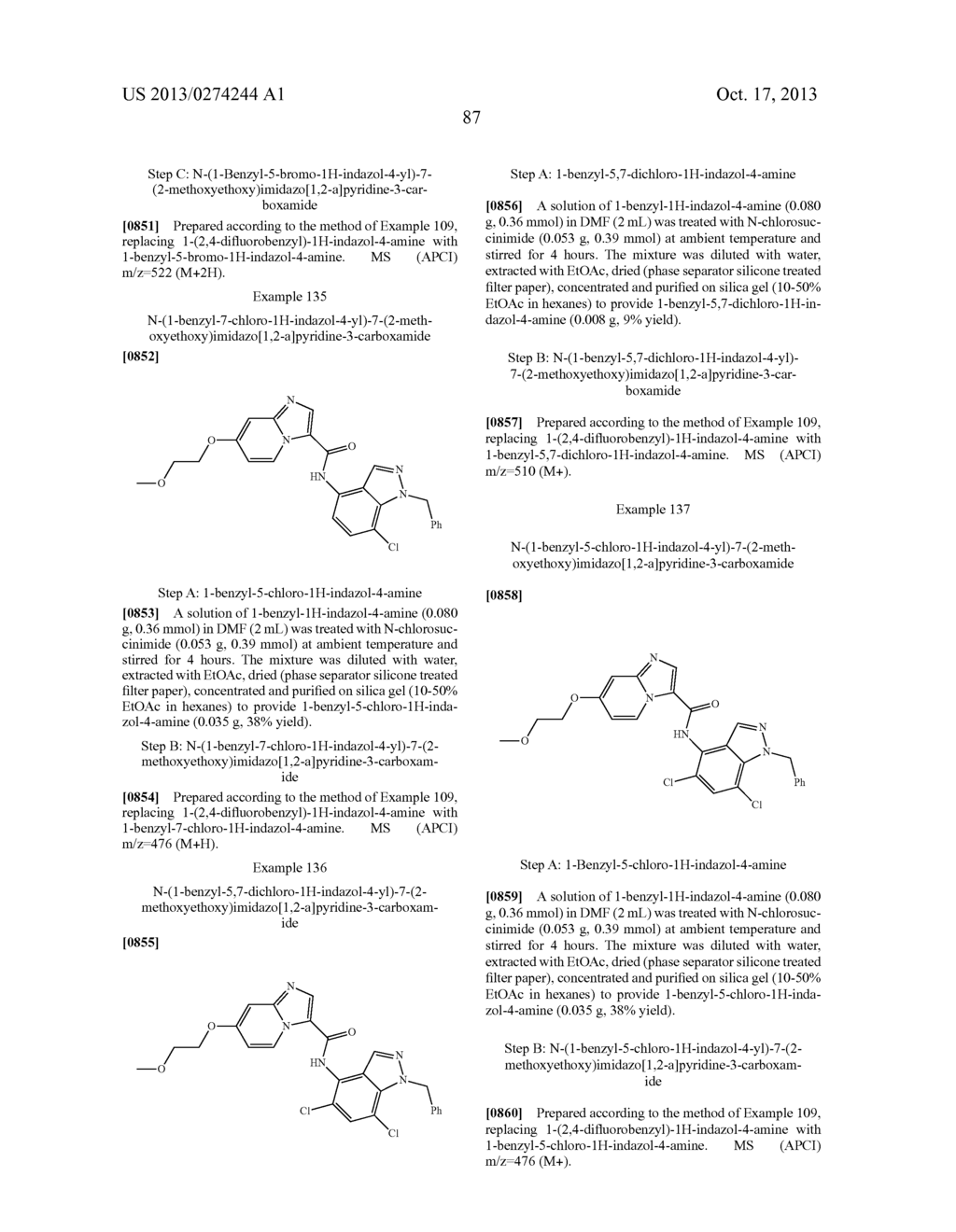 SUBSTITUTED N-(1H-INDAZOL-4-YL)IMIDAZO[1,2-]PYRIDINE-3-CARBOXAMIDE     COMPOUNDS AS TYPE III RECEPTOR TYROSINE KINASE INHIBITORS - diagram, schematic, and image 88